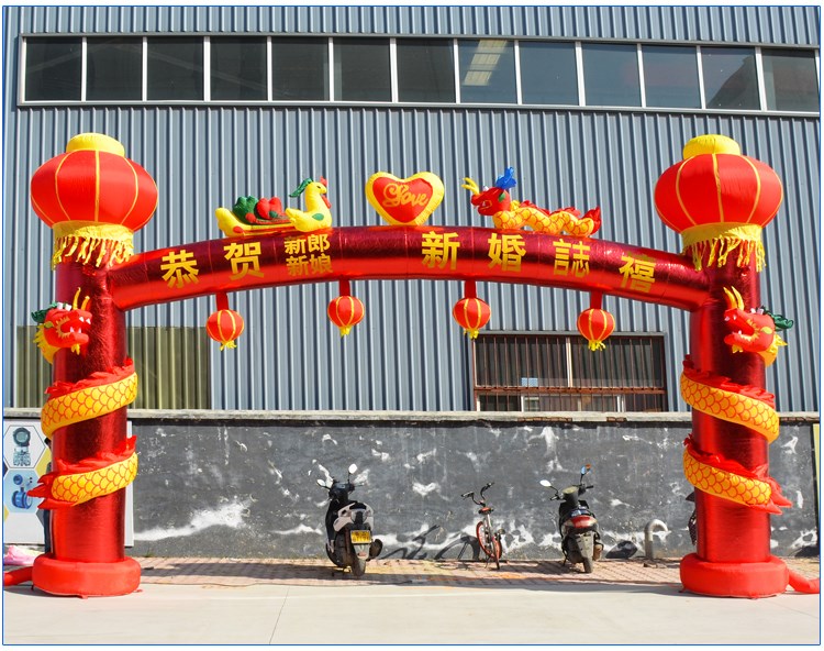北京开业活动灯笼柱拱门