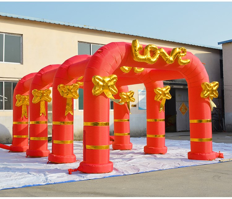 北京结婚红色拱门帐篷